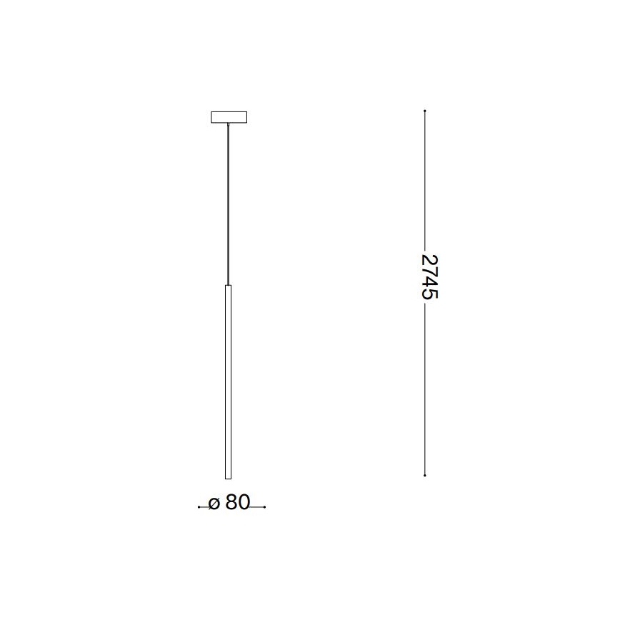 Ideal Lux - LED Hanglamp aan een koord FILO LED/3,5W/230V 3000K CRI 90 wit