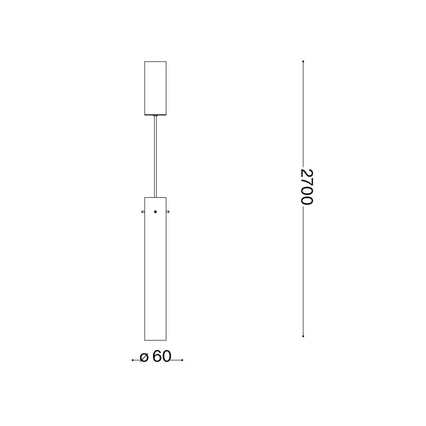 Ideal Lux - LED Hanglamp aan een koord FLAM LED/10W/230V diameter 6 cm CRI 90 gerookt
