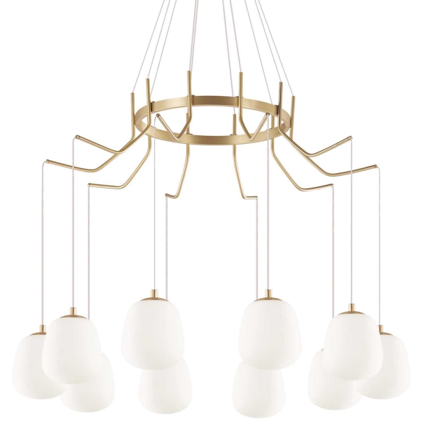 Ideal Lux - LED Hanglamp aan een koord KAROUSEL 10xG9/3W/230V diameter 82,5 cm messing