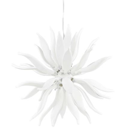 Ideal Lux - LED Hanglamp aan een koord LEAVES 12xG9/3W/230V diameter 80 cm wit