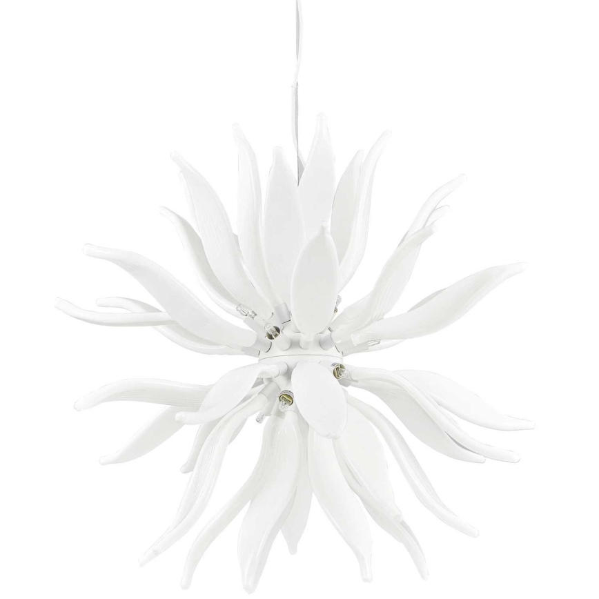 Ideal Lux - LED Hanglamp aan een koord LEAVES 12xG9/3W/230V diameter 80 cm wit