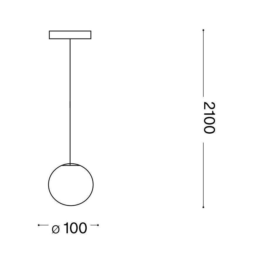 Ideal Lux - LED Hanglamp aan een koord MAPA 1xG9/3W/230V diameter 10 cm wit