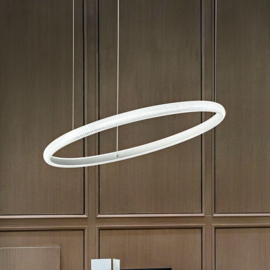 Ideal Lux - LED Hanglamp aan een koord MIRACLE LED/37W/230V diameter 60 cm CRI 90 mat chroom
