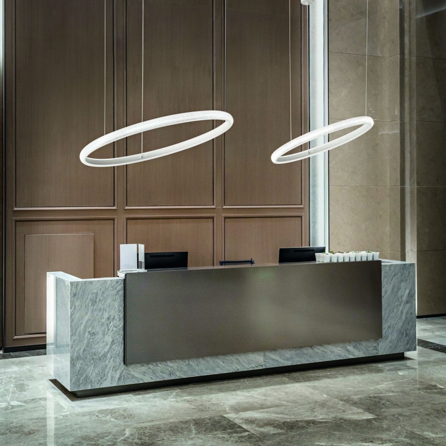 Ideal Lux - LED Hanglamp aan een koord MIRACLE LED/37W/230V diameter 60 cm CRI 90 mat chroom