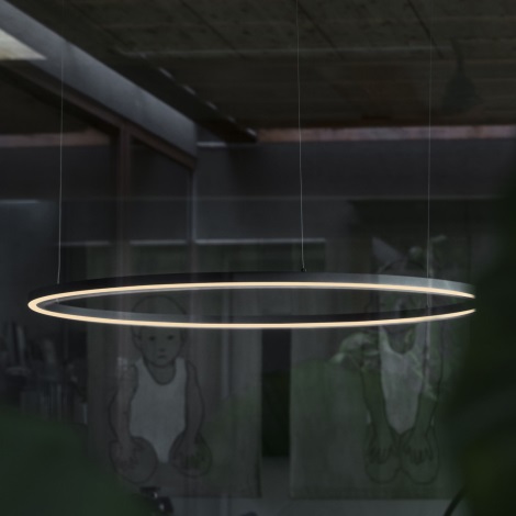 Ideal Lux - LED Hanglamp aan een koord ORACLE LED/89W/230V zwart
