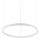 Ideal Lux - LED Hanglamp aan een koord ORACLE SLIM LED/29W/230V 2700K diameter 50 cm wit