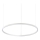 Ideal Lux - LED Hanglamp aan een koord ORACLE SLIM LED/38W/230V diameter 70 cm wit