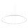 Ideal Lux - LED Hanglamp aan een koord ORACLE SLIM LED/53W/230V 2700K diameter 90 cm wit