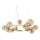 Ideal Lux - LED Hanglamp aan een koord PERLAGE 14xG9/3W/230V diameter 85 cm goud/gerookt