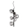 Ideal Lux - LED Hanglamp aan een koord PERLAGE 6xG9/3W/230V diameter 26 cm zwart/gerookt