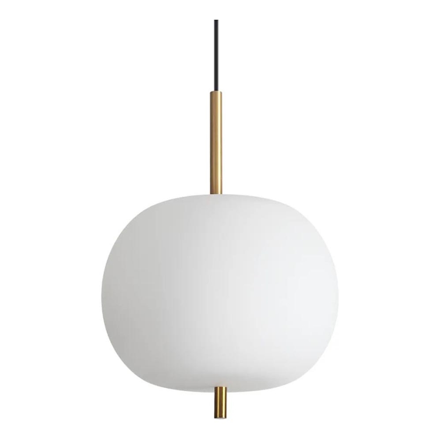 Ideal Lux - LED Hanglamp aan een koord UMILE LED/20W/230V diameter 30 cm CRI 90 messing/wit