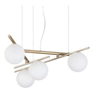 Ideal Lux - LED-hanglamp aan kabel ATLAS 4xG9/3W/230V goud