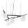 Ideal Lux - LED-hanglamp aan kabel ATLAS 4xG9/3W/230V zwart