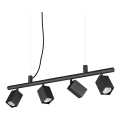 Ideal Lux - LED hanglamp aan kabel DYNAMITE 4xGU10/7W/230V CRI 90 zwart