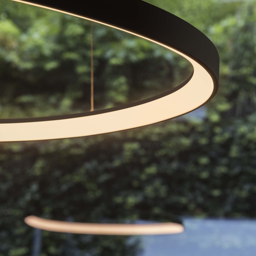 Ideal Lux - LED-hanglamp aan kabel GEMINI LED/36W/230V 2700K Ø 42,5 cm CRI 90 zwart