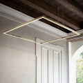 Ideal Lux - LED-hanglamp aan kabel ORACLE SLIM LED/33W/230V 3000K CRI 90 50x50 cm goud