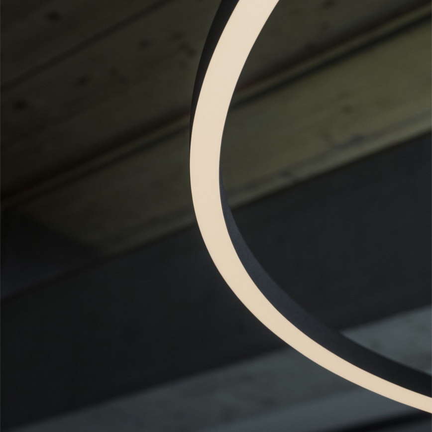 Ideal Lux - ORACLE SLIM LED hanglamp met kabel, 37W/230V, 2700K CRI 90, Ø 70 cm, zwart