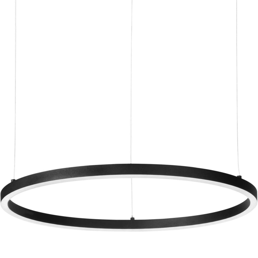 Ideal Lux - Dimbare pendellamp aan kabel ORACLE SLIM LED/42W/230V 3000K CRI 90 Ø 90 cm zwart
