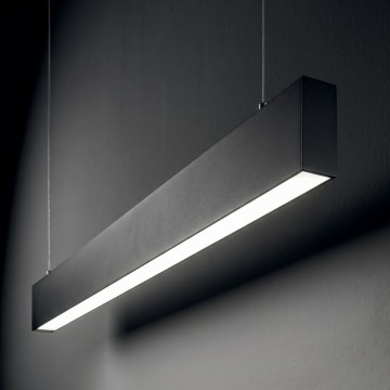 Ideal Lux - LED-hanglamp aan kabel STEEL LED/29W/230V 4000K CRI 90 120 cm zwart