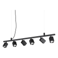 Ideal Lux - LED-hanglamp met kabel DYNAMITE 6xGU10/7W/230V CRI 90 zwart