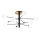 Ideal Lux - LED Hanglamp met vaste pendel COSMOPOLITAN 10xG9/3W/230V diameter 124 cm zwart