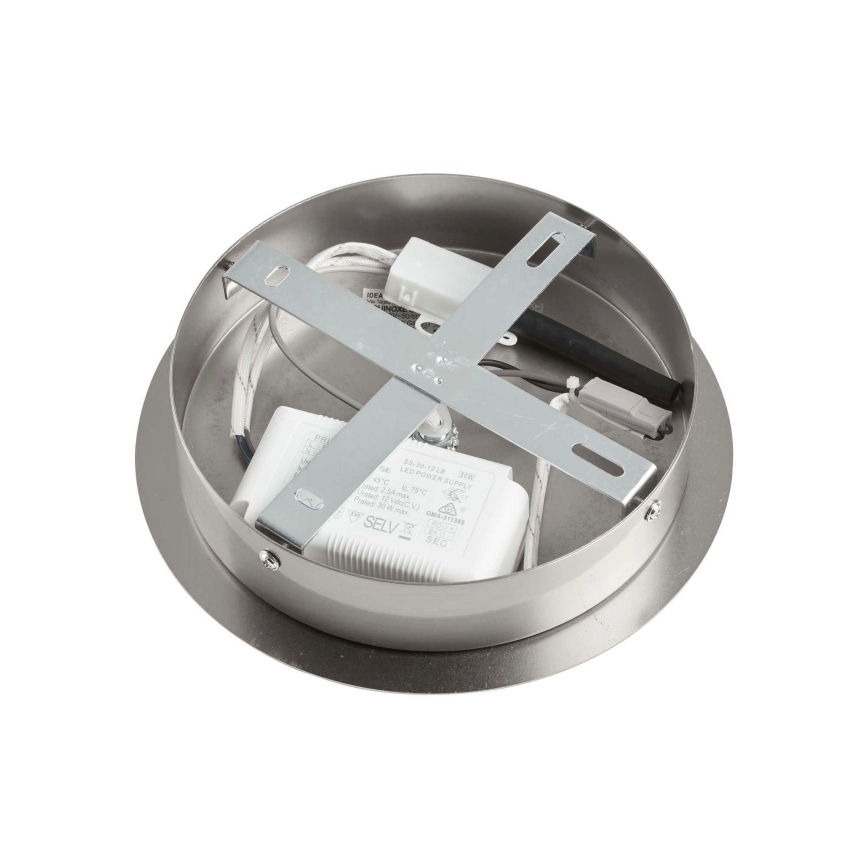 Ideal Lux - LED Hanglamp met vaste pendel EQUINOXE 12xG4/2W/230V diameter 124 cm glanzend chroom/doorzichtig