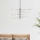 Ideal Lux - LED Hanglamp met vaste pendel EQUINOXE 12xG4/2W/230V diameter 124 cm glanzend chroom/doorzichtig