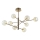 Ideal Lux - LED Hanglamp met vaste pendel EQUINOXE 8xG4/2W/230V diameter 128 cm messing/gerookt