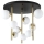 Ideal Lux - LED Hanglamp met vaste pendel PERLAGE 9xG9/3W/230V goud
