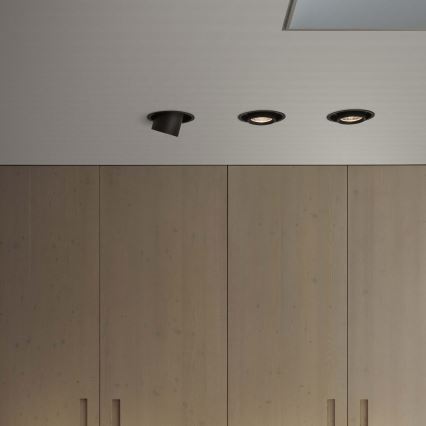 Ideal Lux - LED inbouwspot NOVA LED/12W/230V 3000K CRI 90 Ø 10 cm zwart