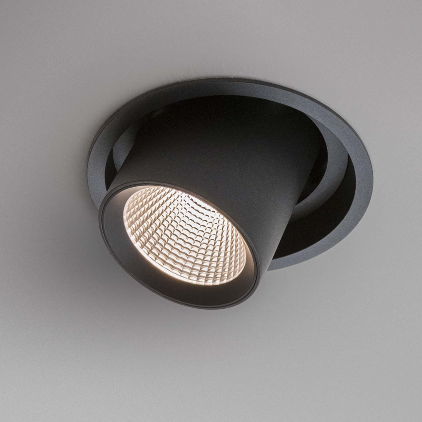 Ideal Lux - LED inbouwspot NOVA LED/12W/230V 3000K CRI 90 Ø 10 cm zwart