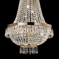 Ideal Lux - LED Kristallen hanglamp aan een ketting CAESAR 12xG9/3W/230V diameter 55 cm goud