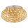Ideal Lux - LED Kristallen plafondlamp KING 3xG9/3W/230V diameter 25,5 cm goud