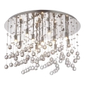 Ideal Lux - LED Kristallen plafondlamp MOONLIGHT 12xG9/3W/230V diameter 60 cm glanzend chroom
