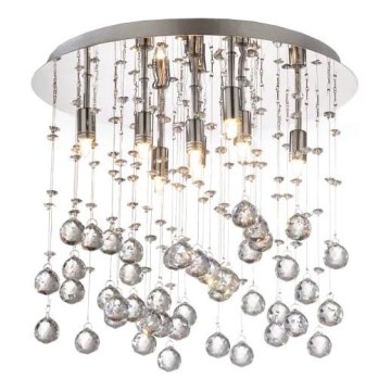Ideal Lux - LED Kristallen plafondlamp MOONLIGHT 8xG9/3W/230V diameter 40 cm glanzend chroom