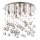 Ideal Lux - LED Kristallen plafondlamp MOONLIGHT 8xG9/3W/230V diameter 40 cm glanzend chroom