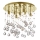 Ideal Lux - LED Kristallen plafondlamp MOONLIGHT 8xG9/3W/230V diameter 40 cm goud