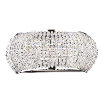 Ideal Lux - LED Kristallen wandlamp PASHA 3xG9/3W/230V glanzend chroom