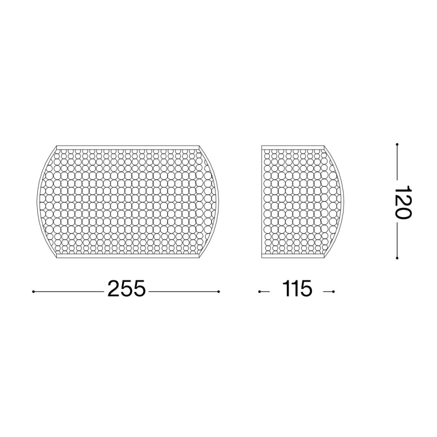 Ideal Lux - LED Kristallen wandlamp PASHA 3xG9/3W/230V goud