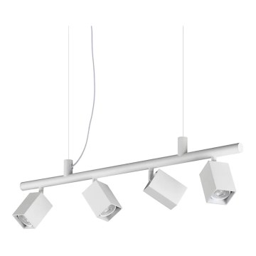 Ideal Lux - LED-kroonluchter aan kabel DYNAMITE 4xGU10/7W/230V CRI 90 wit