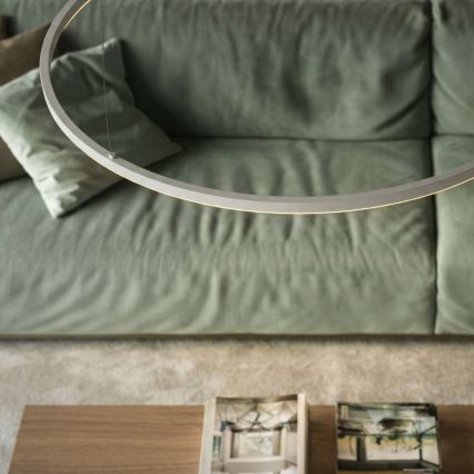 Ideal Lux - LED hanglamp aan kabel ORACLE SLIM LED/53W/230V 4000K CRI 90 Ø 90 cm wit