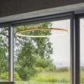 Ideal Lux - LED-kroonluchter aan kabel ORACLE SLIM LED/81W/230V 3000K CRI 90 pr. 150 cm goud