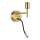 Ideal Lux - LED Lampe flexible avec montage SET 1xE27/42W + LED/3W/230V CRI 90 USB doré