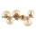 Ideal Lux - LED opbouwkroonluchter PERLAGE 6xG9/3W/230V 49 cm goud/rookbeige