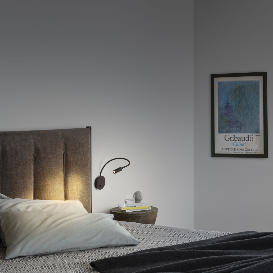 Ideal Lux - LED Petite lampe flexible FOCUS LED/3,5W/230V CRI 90 noir