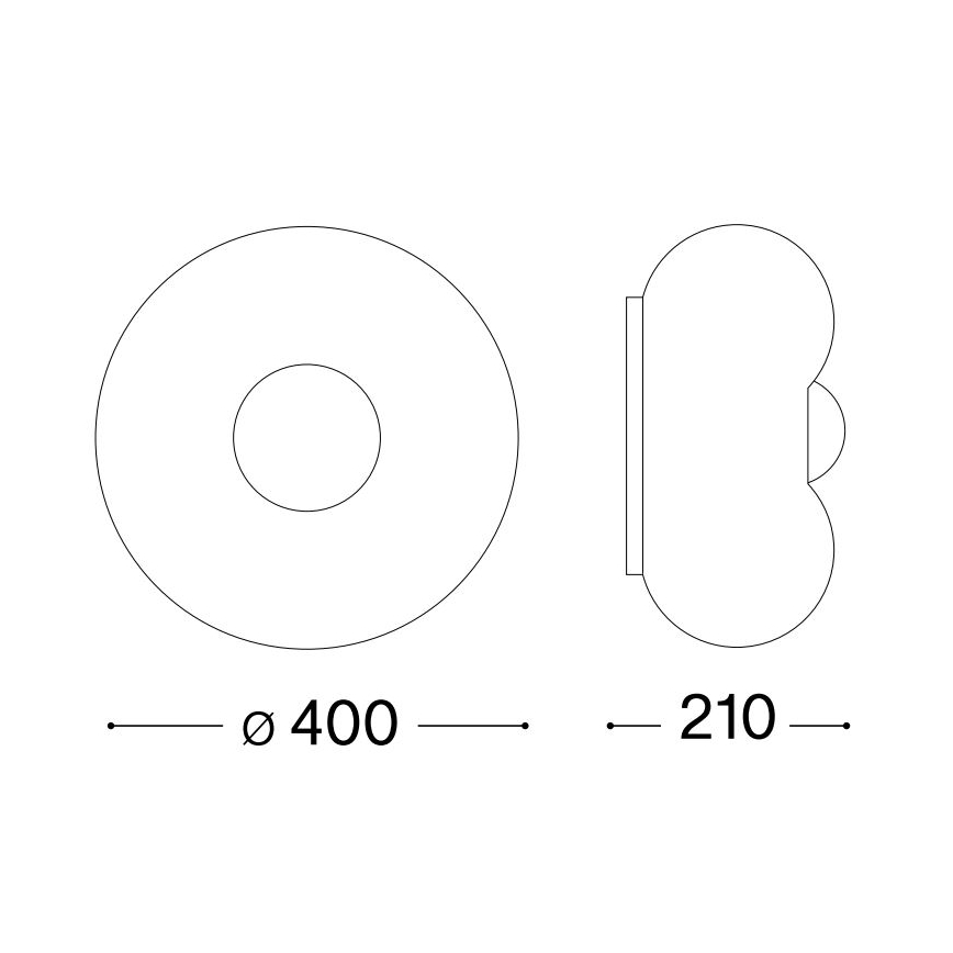Ideal Lux - LED Plafondlamp ARIZONA 3xGX53/9W/230V diameter 40 cm wit