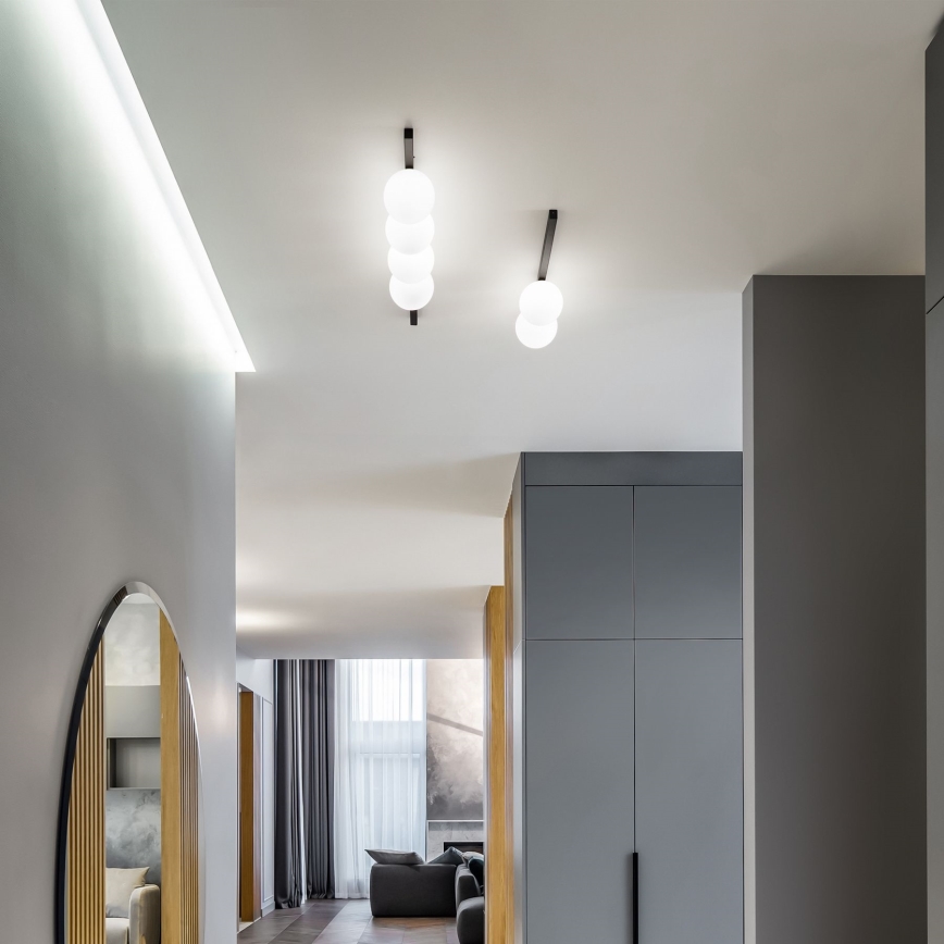 Ideal Lux - LED Plafondlamp BINOMIO 4xG9/3W/230V zwart