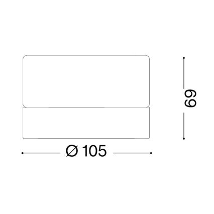 Ideal Lux - LED plafondlamp voor badkamer LOLLY 1xGX53/9W/230V Ø 10,5 cm IP44 wit/helder
