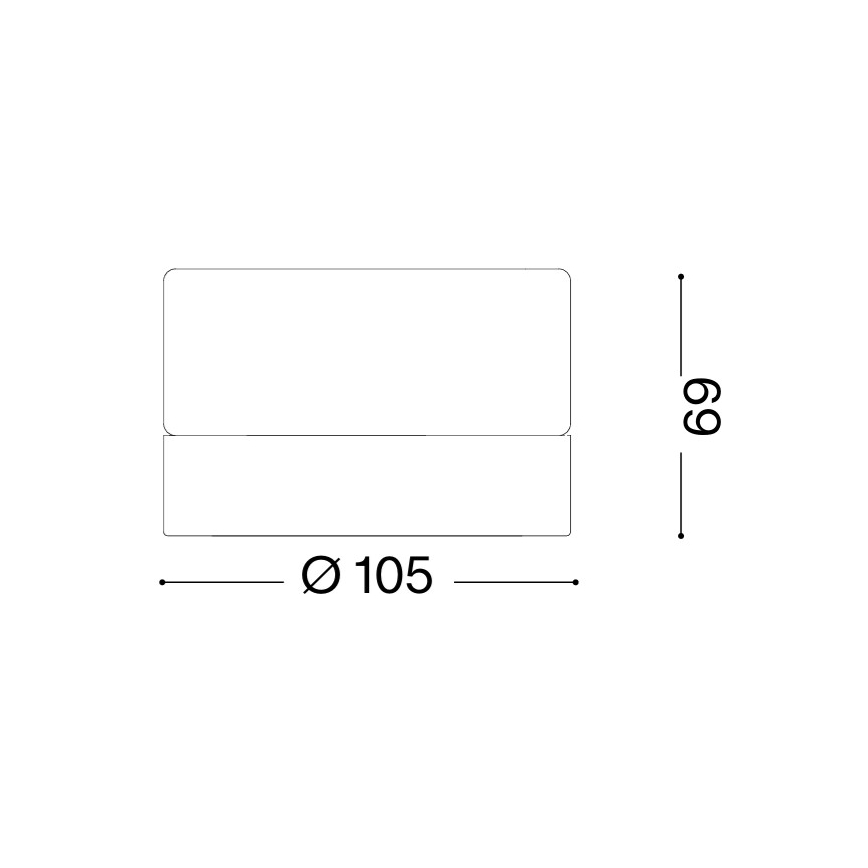 Ideal Lux - LED plafondlamp voor badkamer LOLLY 1xGX53/9W/230V Ø 10,5 cm IP44 wit/helder
