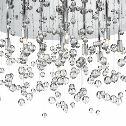 Ideal Lux - LED Plafondlamp NEVE 8xG9/3W/230V diameter 40,5 cm glanzend chroom